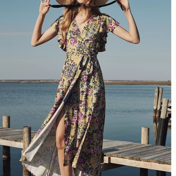 Anthropologie Dresses & Skirts - Anthroplogie Hutch Pietrina Wrap Maxi Dress